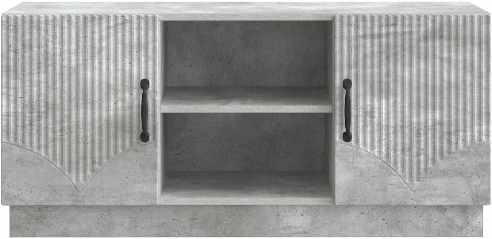 TV staliukas Televizoriaus spintelė 102 x 34,5 x 47 cm Betono pilka