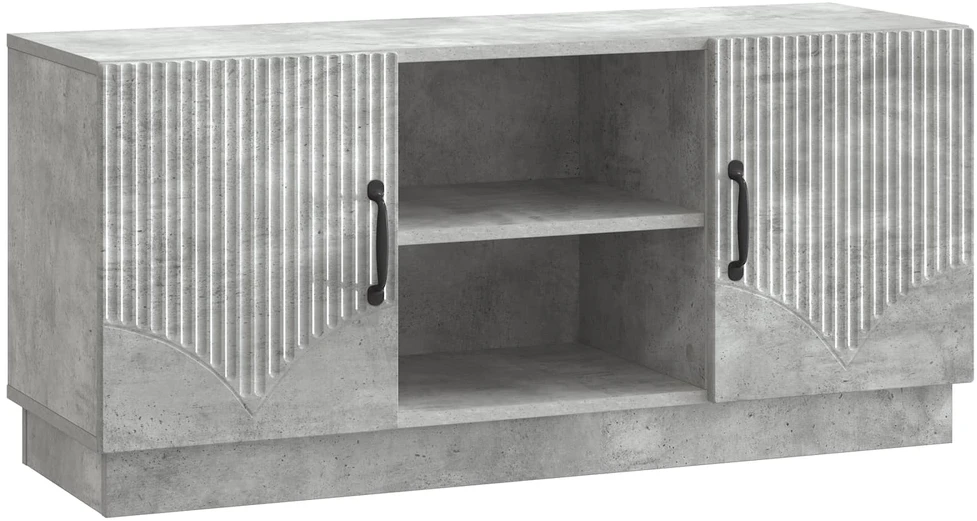 TV staliukas Televizoriaus spintelė 102 x 34,5 x 47 cm Betono pilka