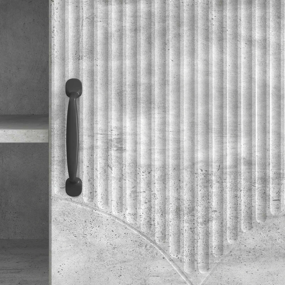TV staliukas Televizoriaus spintelė 102 x 34,5 x 47 cm Betono pilka