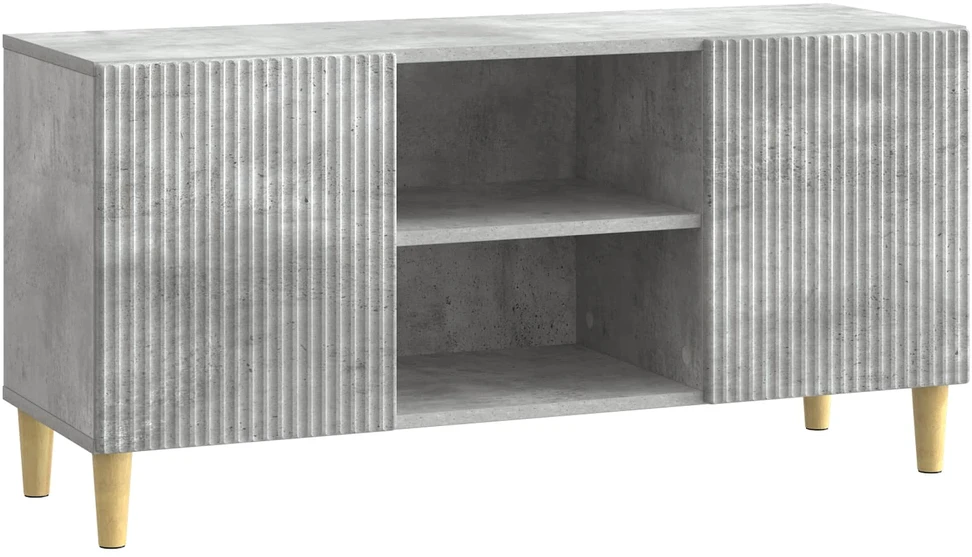 TV staliukas Televizoriaus spintelė 102 x 34,5 x 50 cm Betono pilka
