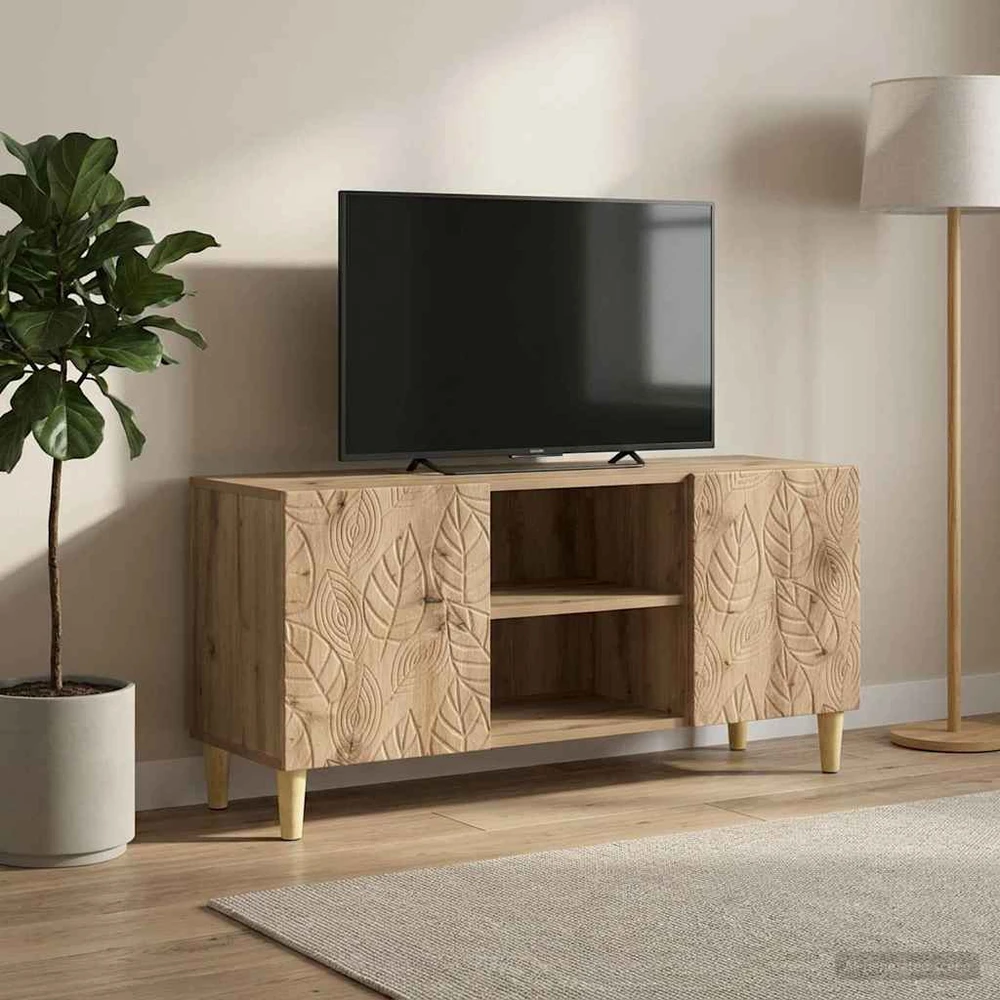 TV staliukas Televizoriaus spintelė 102 x 34,5 x 50 cm Artisano ąžuolo