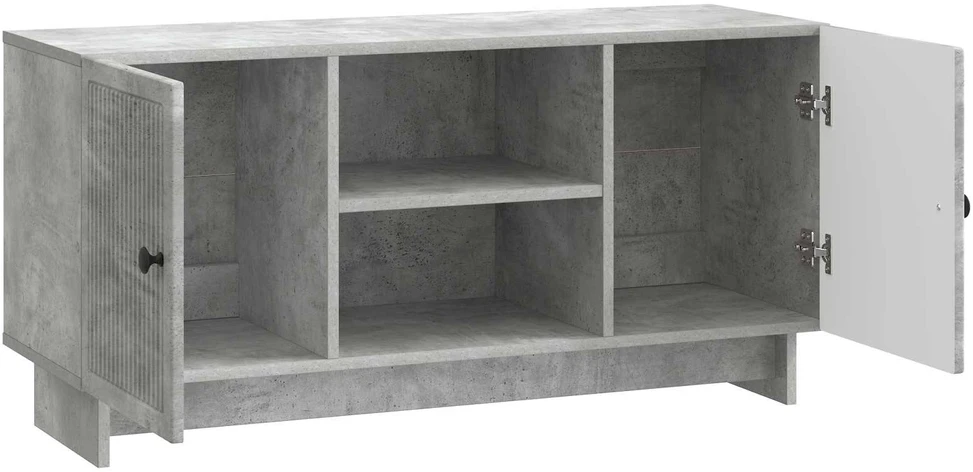 TV staliukas Televizoriaus spintelė 102 x 34,5 x 50 cm Betono pilka