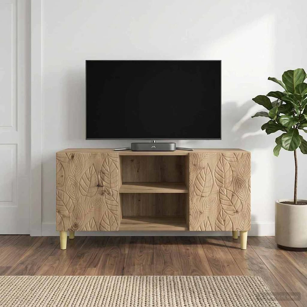 TV staliukas Televizoriaus spintelė 102 x 34,5 x 50 cm Artisano ąžuolo