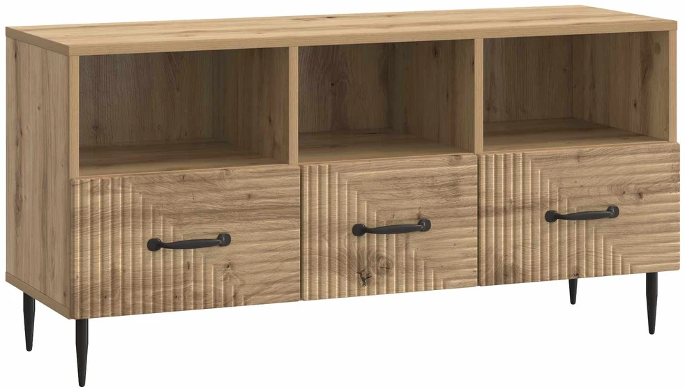 TV staliukas Televizoriaus spintelė 102 x 34,5 x 50 cm Artisano ąžuolo