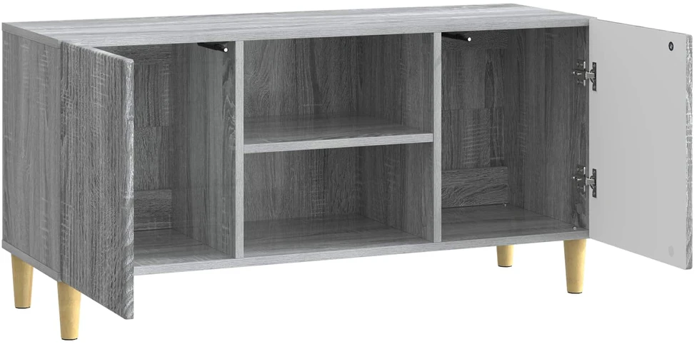 TV staliukas Televizoriaus spintelė 102 x 34,5 x 50 cm Pilka sonoma ąžuolo