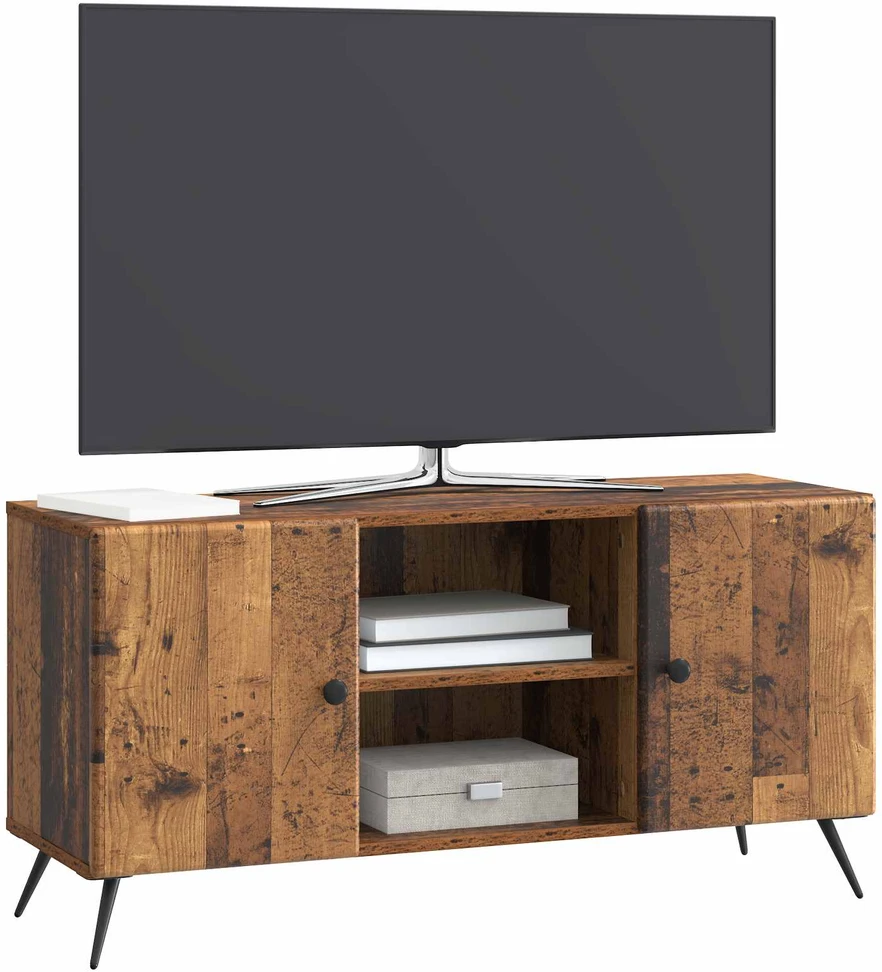 TV staliukas Televizoriaus spintelė 102 x 34,5 x 50 cm Sendintos medienos