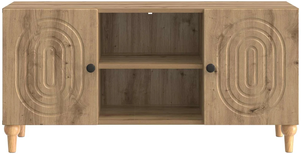 TV staliukas Televizoriaus spintelė 102 x 34,5 x 50 cm Artisano ąžuolo