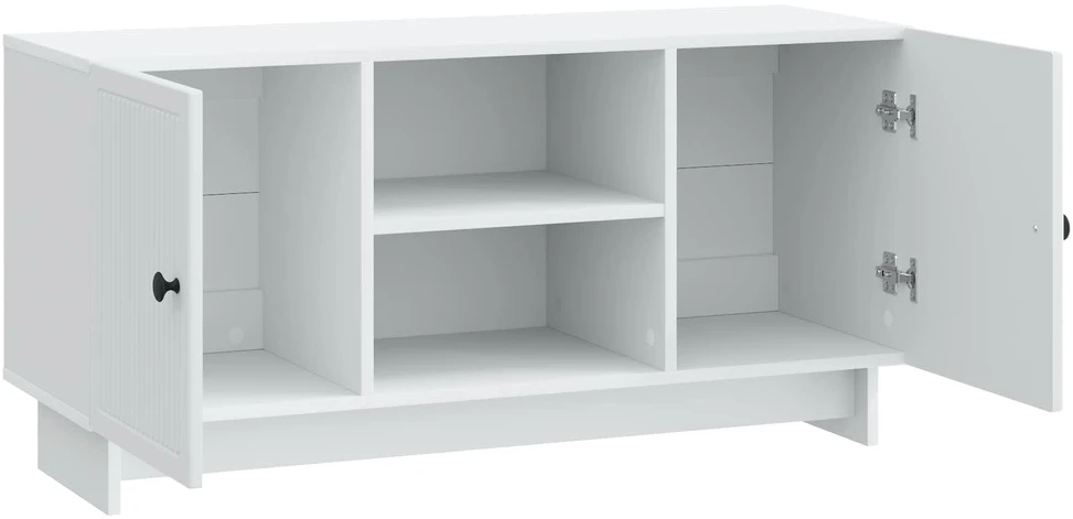 TV staliukas Televizoriaus spintelė 102 x 34,5 x 50 cm Balta