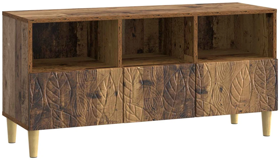 TV staliukas Televizoriaus spintelė 102 x 34,5 x 50 cm Sendintos medienos