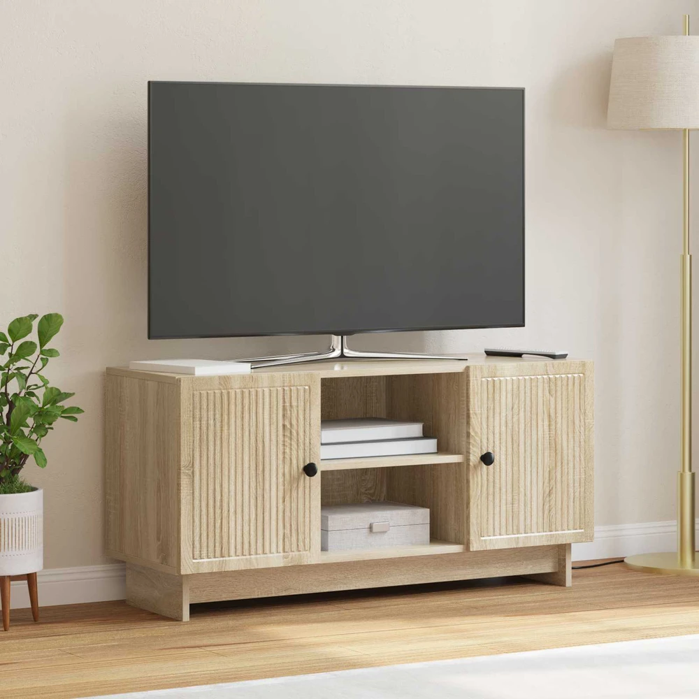 TV staliukas Televizoriaus spintelė 102 x 34,5 x 50 cm Sonoma ąžuolas