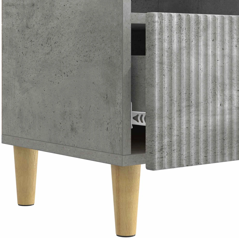 TV staliukas Televizoriaus spintelė 102 x 34,5 x 50 cm Betono pilka