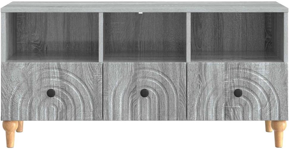 TV staliukas Televizoriaus spintelė 102 x 34,5 x 50 cm Pilka Sonoma