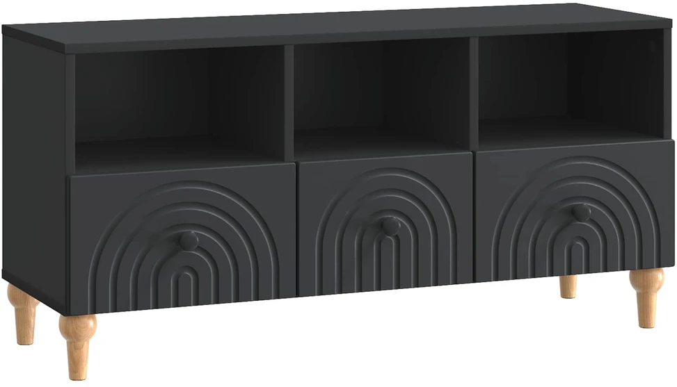 TV staliukas Televizoriaus spintelė 102 x 34,5 x 50 cm Juodas