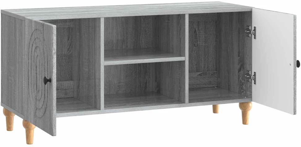 TV staliukas Televizoriaus spintelė 102 x 34,5 x 50 cm Pilka sonoma ąžuolo
