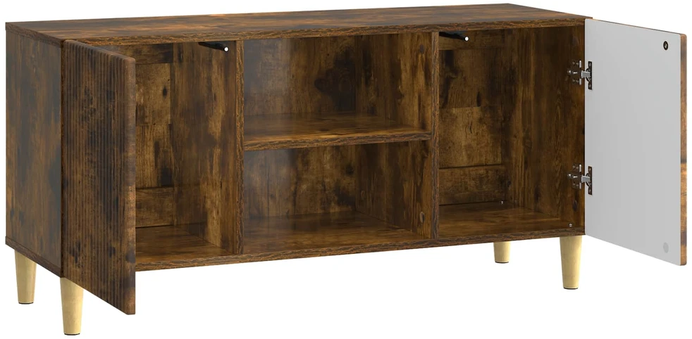 TV staliukas Televizoriaus spintelė 102 x 34,5 x 50 cm Dūminio ąžuolo