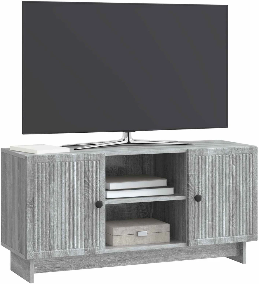 TV staliukas Televizoriaus spintelė 102 x 34,5 x 50 cm Pilka Sonoma