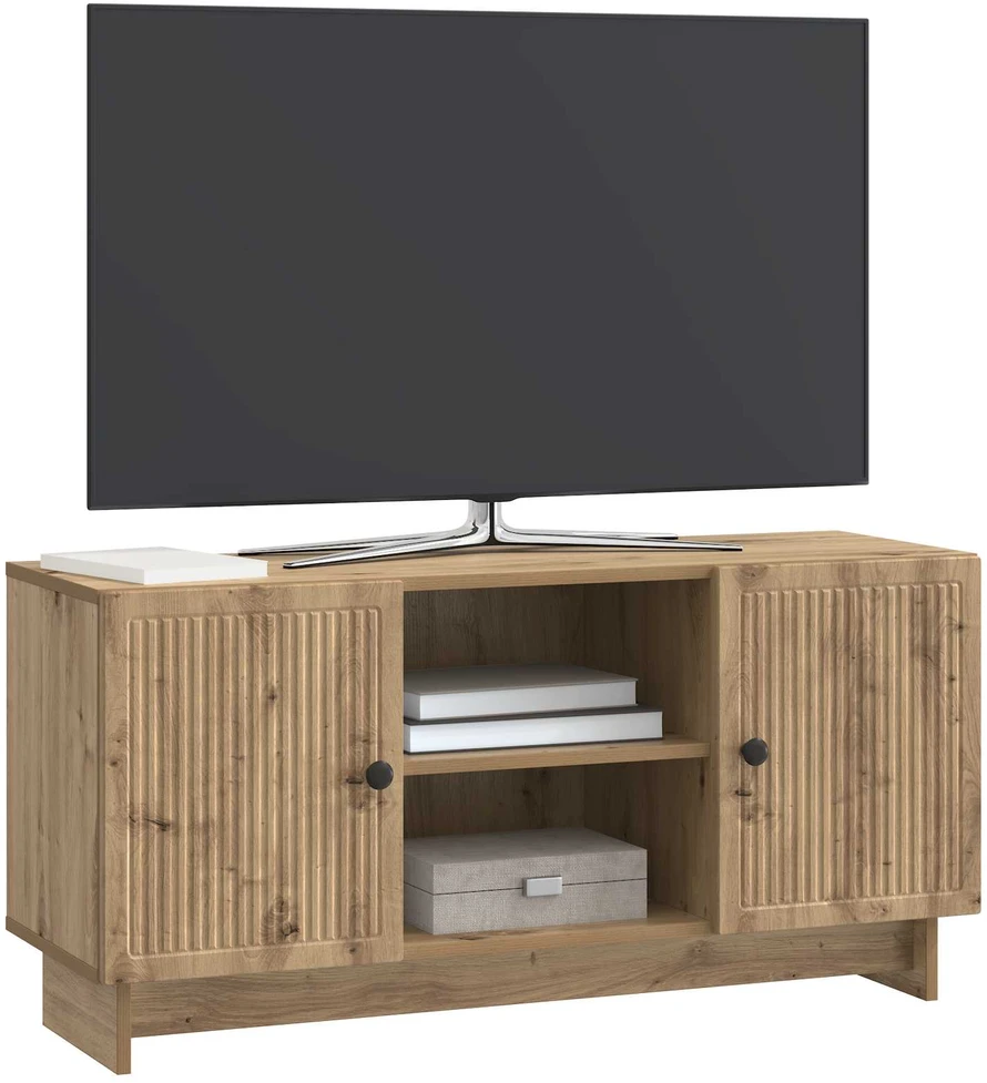 TV staliukas Televizoriaus spintelė 102 x 34,5 x 50 cm Artisano ąžuolo