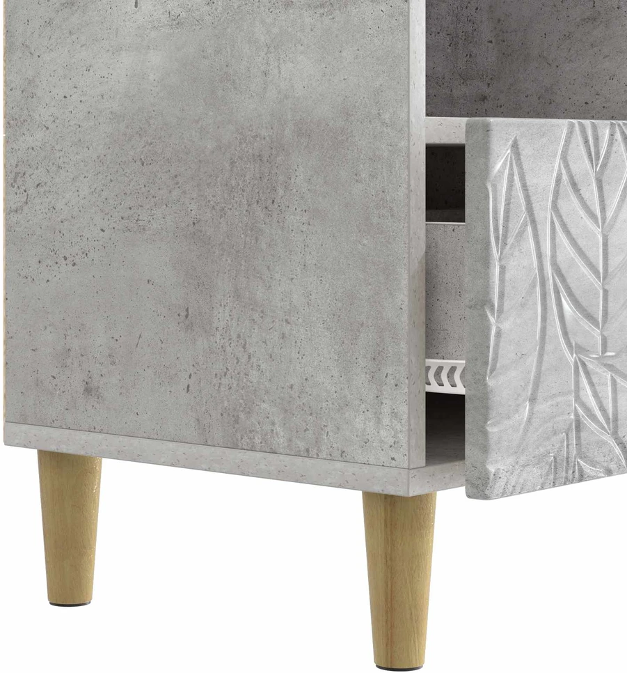 TV staliukas Televizoriaus spintelė 102 x 34,5 x 50 cm Betono pilka