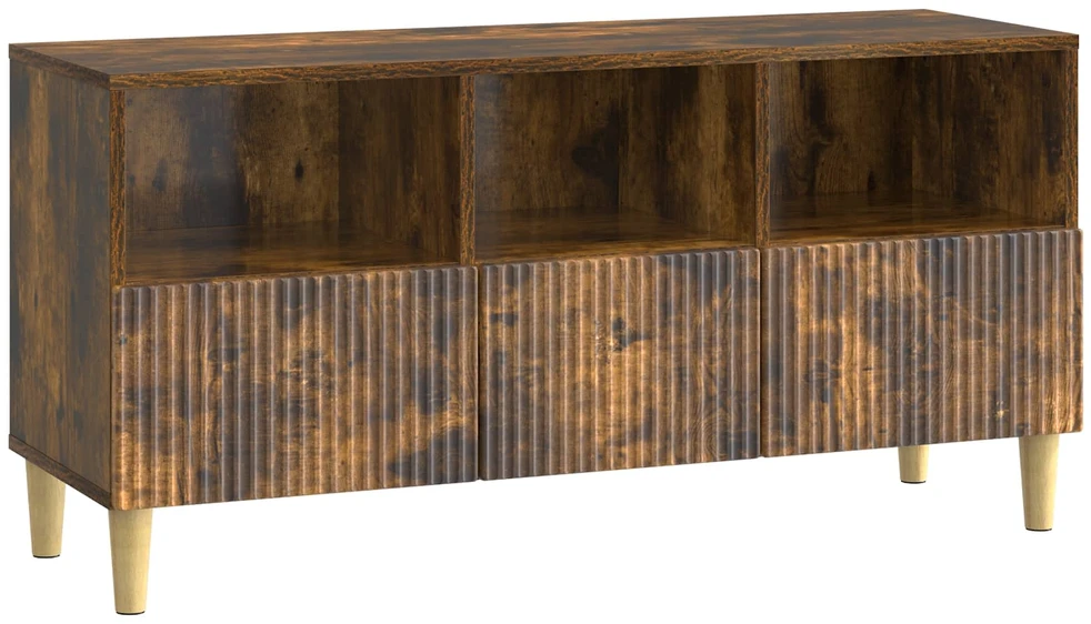 TV staliukas Televizoriaus spintelė 102 x 34,5 x 50 cm Dūminio ąžuolo