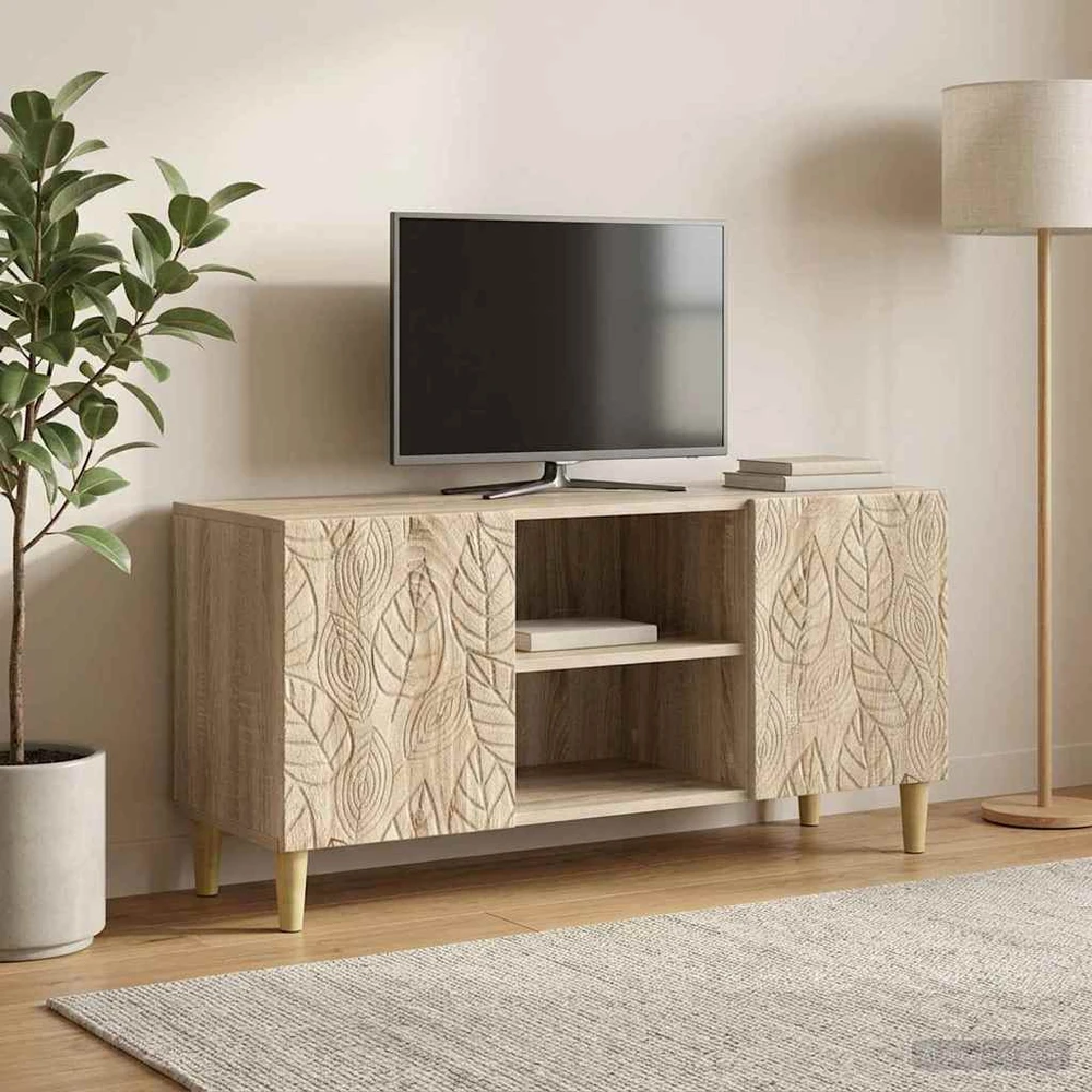 TV staliukas Televizoriaus spintelė 102 x 34,5 x 50 cm Sonoma ąžuolas