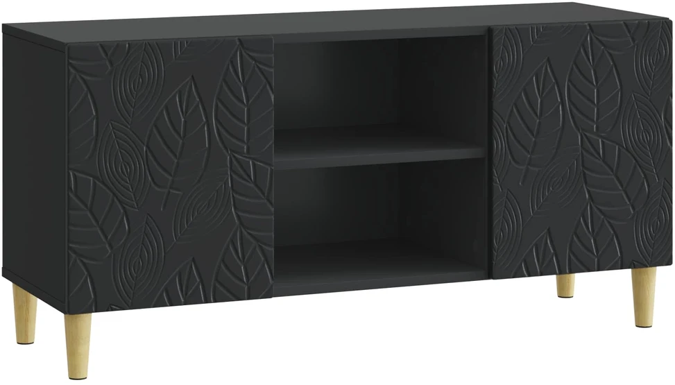 TV staliukas Televizoriaus spintelė 102 x 34,5 x 50 cm Juoda