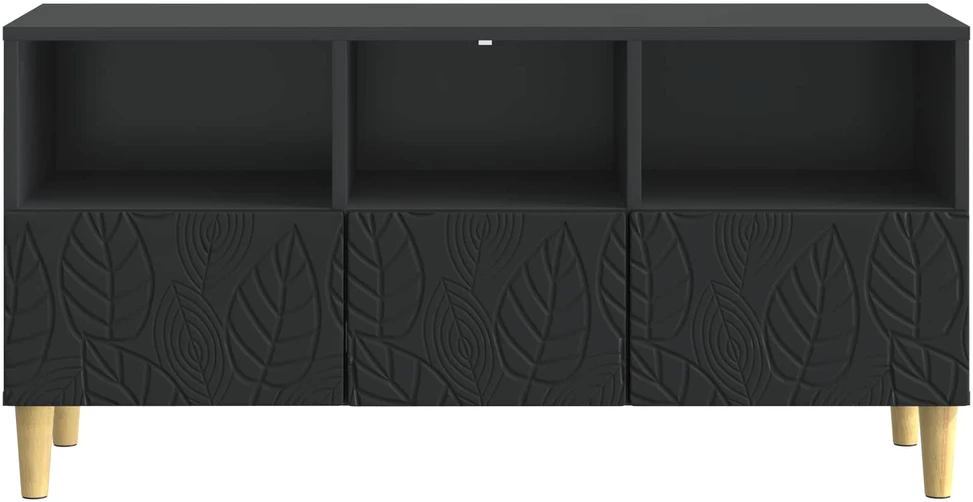 TV staliukas Televizoriaus spintelė 102 x 34,5 x 50 cm Juoda