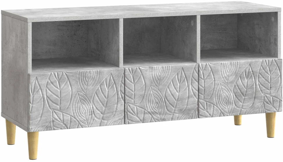 TV staliukas Televizoriaus spintelė 102 x 34,5 x 50 cm Betono pilka