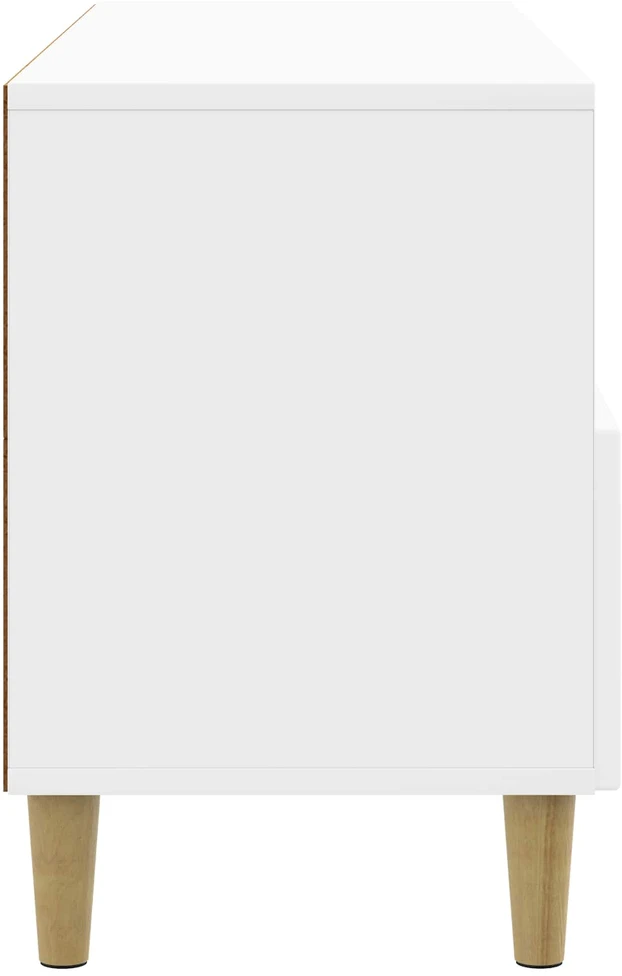 TV staliukas Televizoriaus spintelė 102 x 34,5 x 50 cm Itin blizgi balta