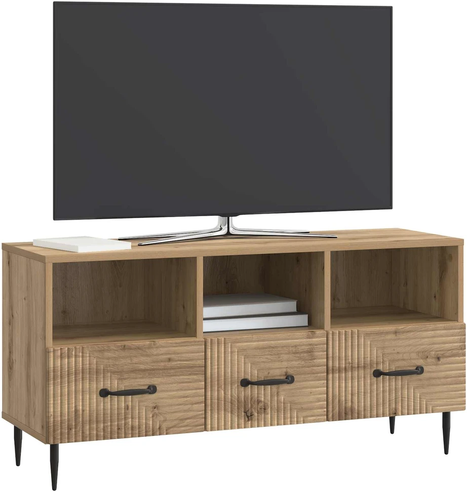 TV staliukas Televizoriaus spintelė 102 x 34,5 x 50 cm Artisano ąžuolo
