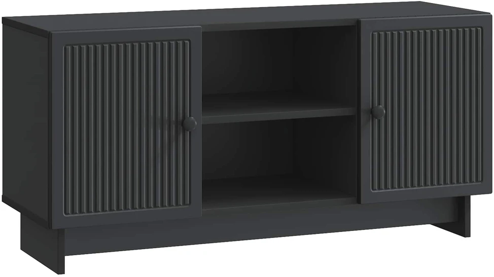 TV staliukas Televizoriaus spintelė 102 x 34,5 x 50 cm Juoda
