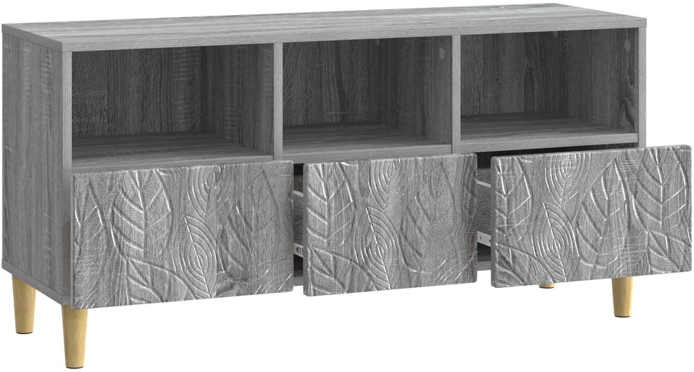 TV staliukas Televizoriaus spintelė 102 x 34,5 x 50 cm Pilka Sonoma