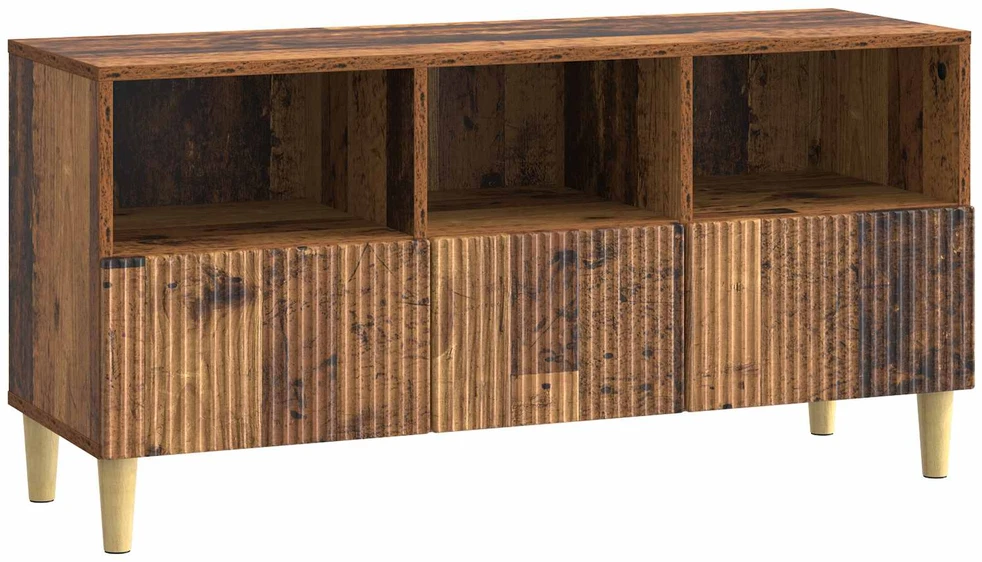 TV staliukas Televizoriaus spintelė 102 x 34,5 x 50 cm Sendintos medienos