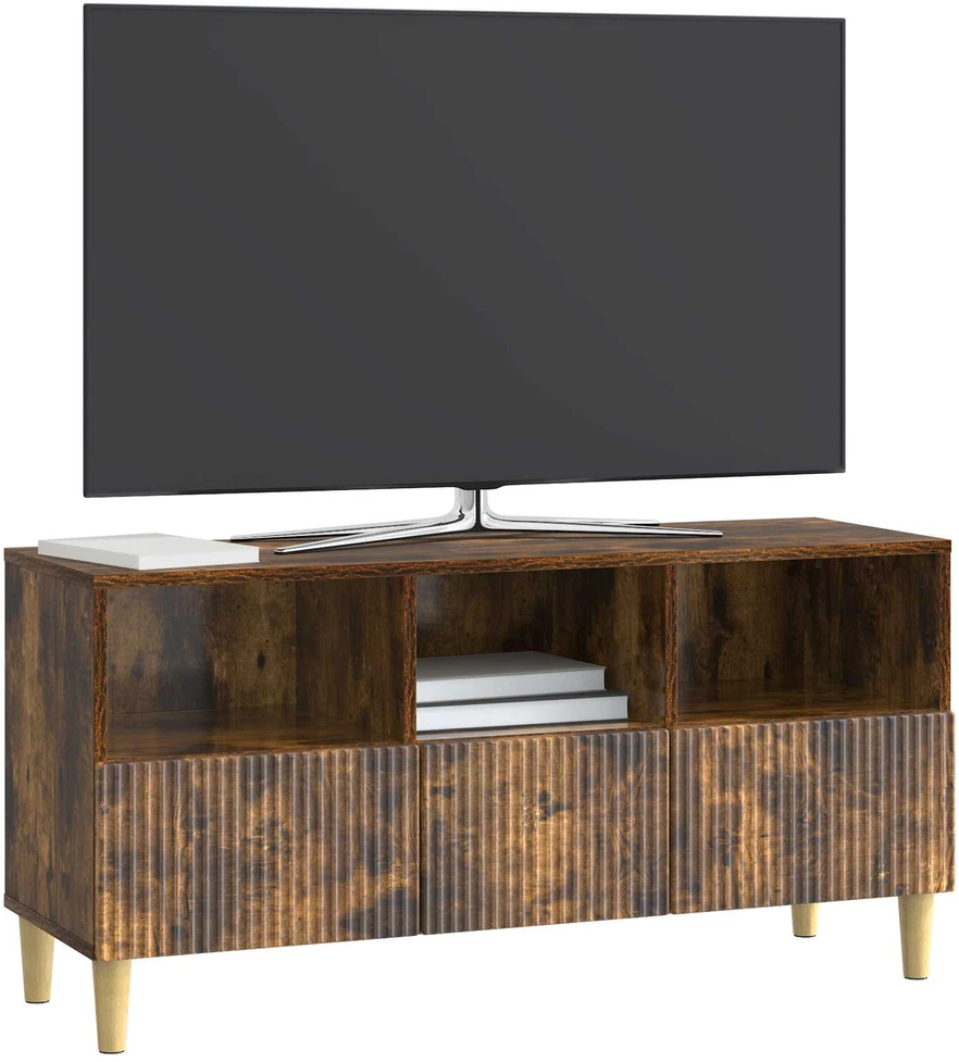 TV staliukas Televizoriaus spintelė 102 x 34,5 x 50 cm Dūminio ąžuolo