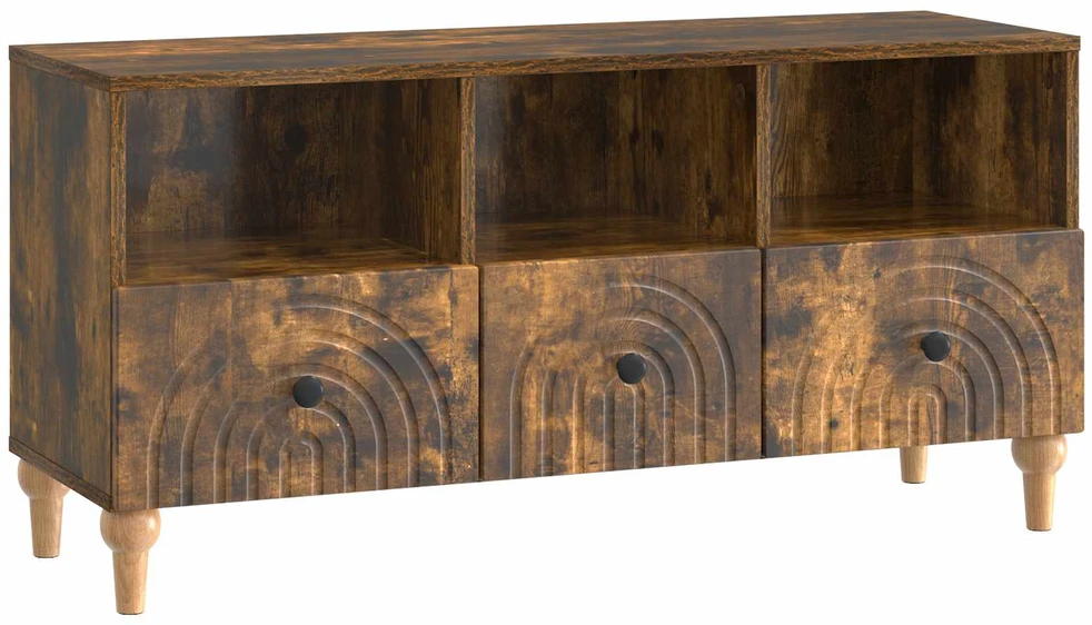 TV staliukas Televizoriaus spintelė 102 x 34,5 x 50 cm Rūkytas Ąžuolas