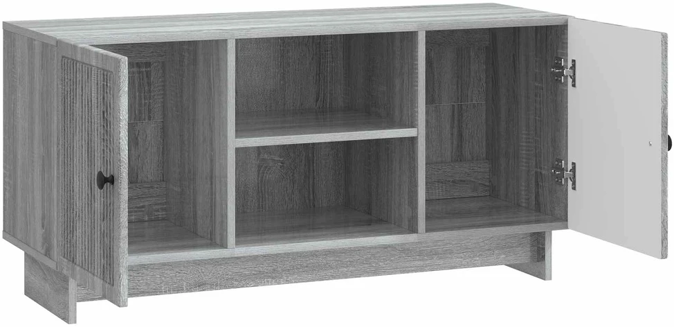TV staliukas Televizoriaus spintelė 102 x 34,5 x 50 cm Pilka Sonoma