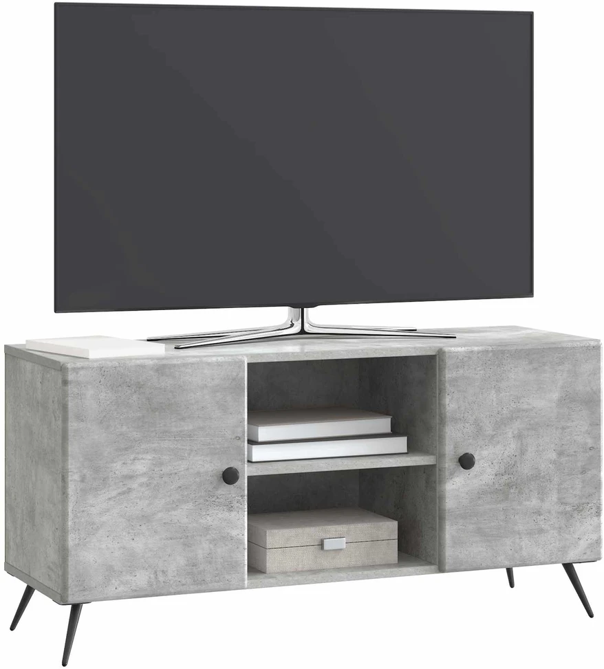 TV staliukas Televizoriaus spintelė 102 x 34,5 x 50 cm Betono pilka