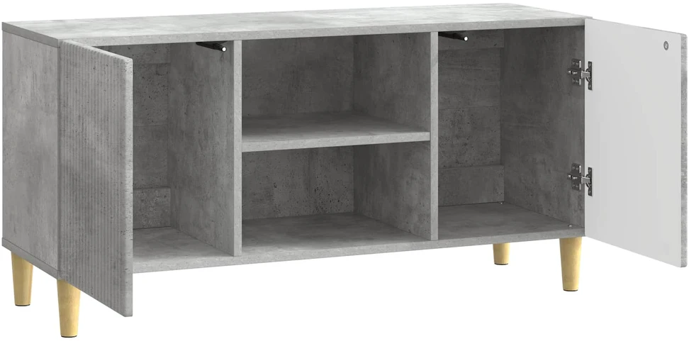 TV staliukas Televizoriaus spintelė 102 x 34,5 x 50 cm Betono pilka
