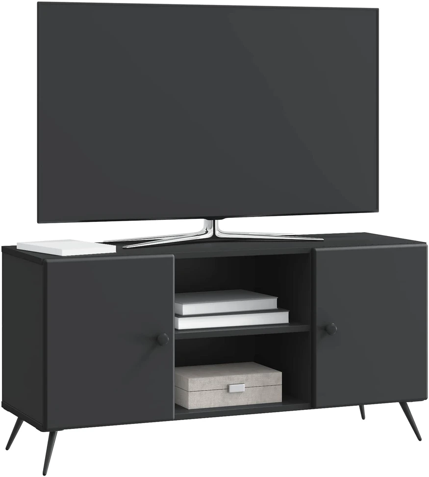 TV staliukas Televizoriaus spintelė 102 x 34,5 x 50 cm Juoda