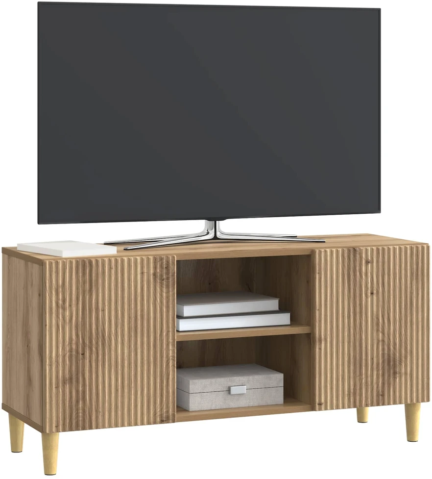 TV staliukas Televizoriaus spintelė 102 x 34,5 x 50 cm Artisano ąžuolo