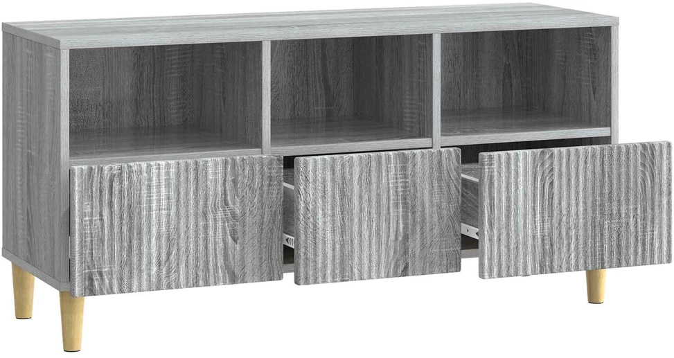 TV staliukas Televizoriaus spintelė 102 x 34,5 x 50 cm Pilka sonoma ąžuolo