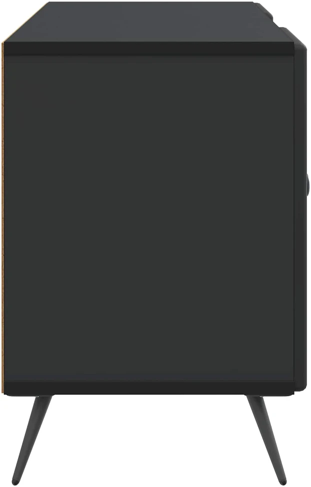 TV staliukas Televizoriaus spintelė 102 x 34,5 x 50 cm Juoda