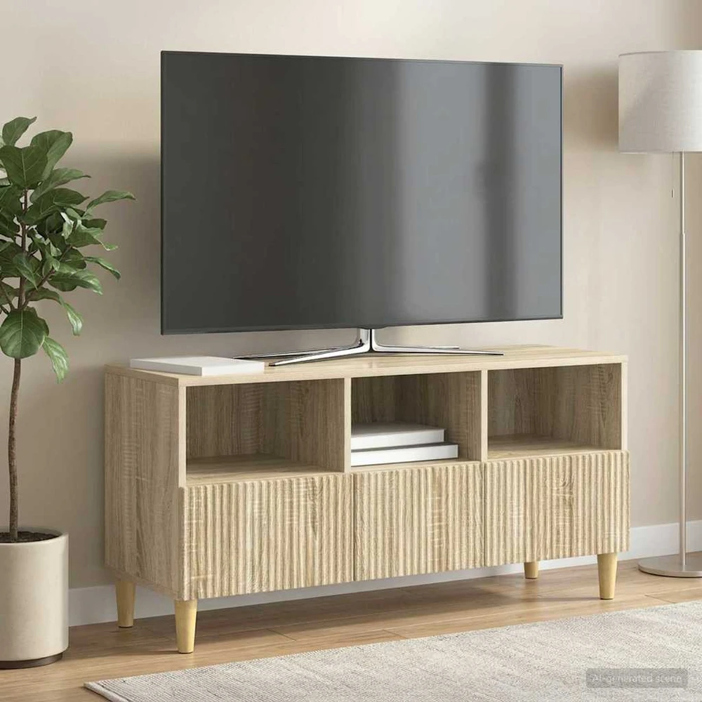 TV staliukas Televizoriaus spintelė 102 x 34,5 x 50 cm Sonoma ąžuolas
