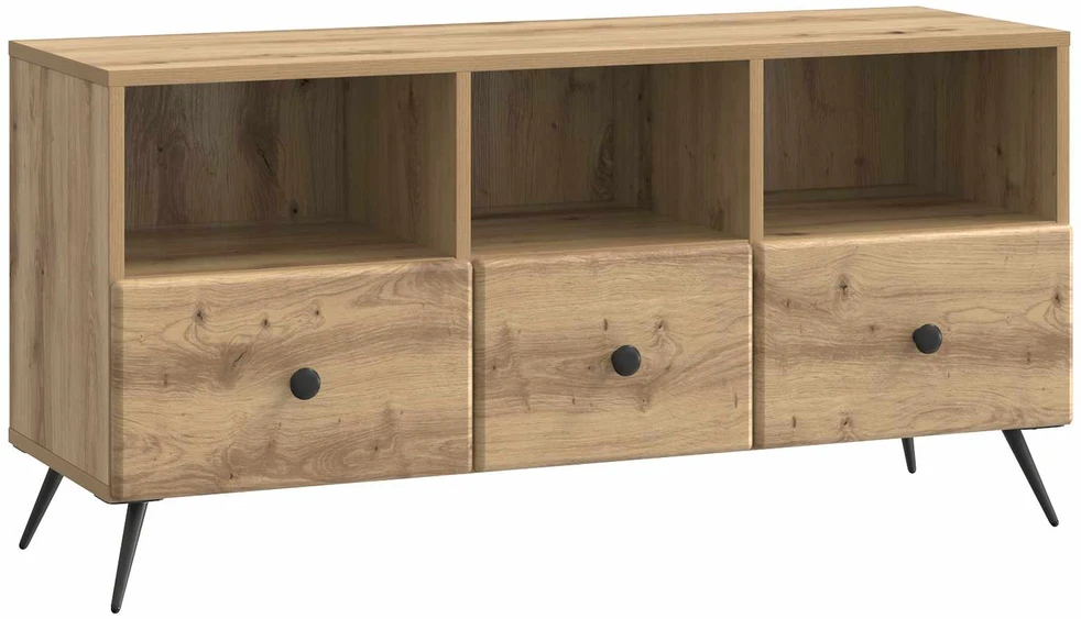 TV staliukas Televizoriaus spintelė 102 x 34,5 x 50 cm Artisano ąžuolo