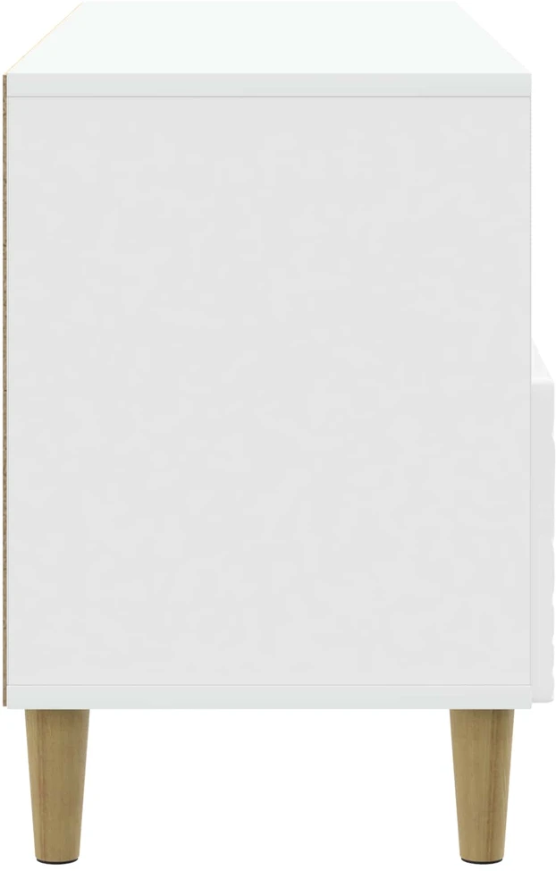 TV staliukas Televizoriaus spintelė 102 x 34,5 x 50 cm Itin blizgi balta