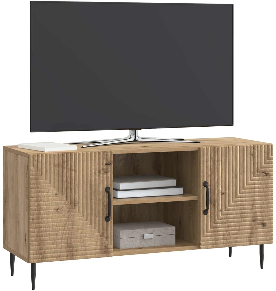 TV staliukas Televizoriaus spintelė 102 x 34,5 x 50 cm Artisano ąžuolo