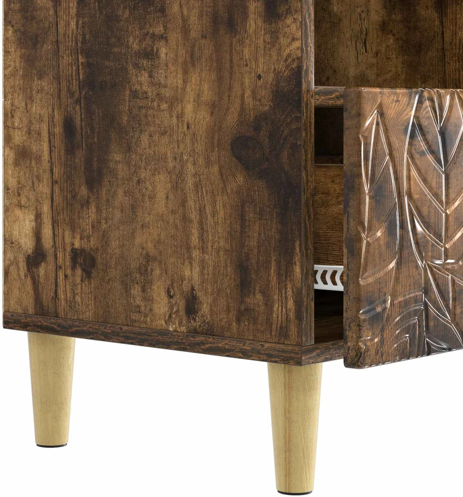 TV staliukas Televizoriaus spintelė 102 x 34,5 x 50 cm Dūminio ąžuolo