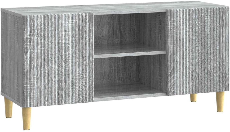 TV staliukas Televizoriaus spintelė 102 x 34,5 x 50 cm Pilka sonoma ąžuolo