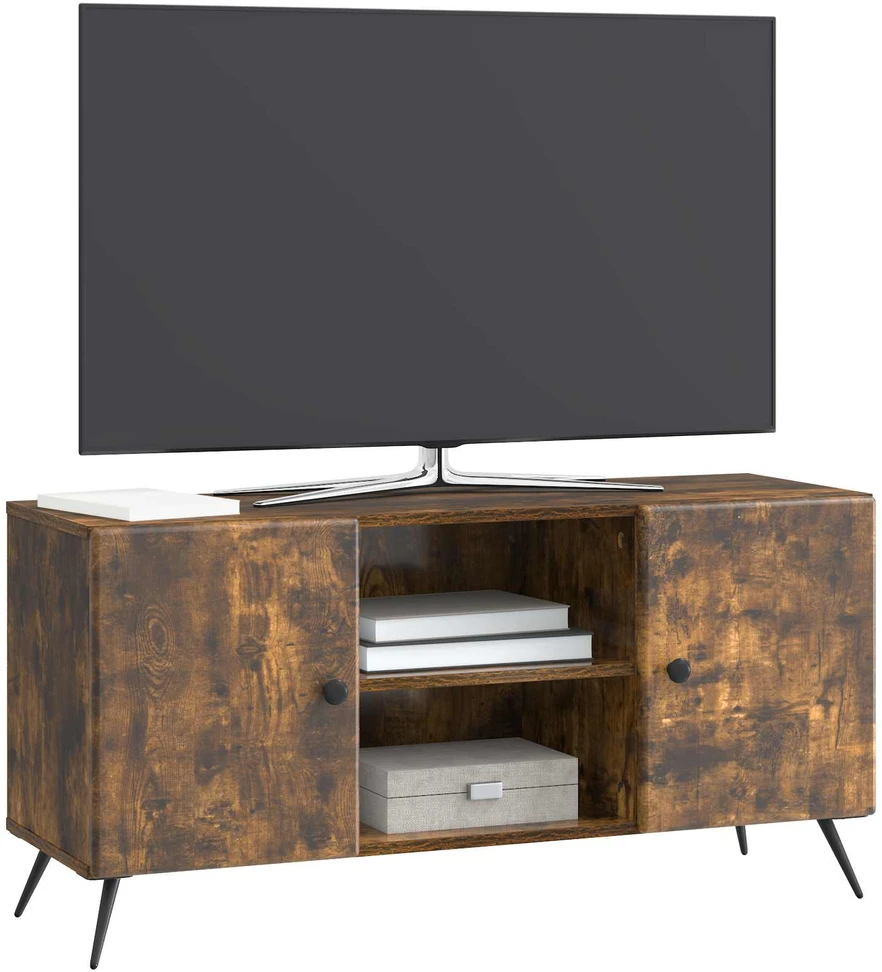 TV staliukas Televizoriaus spintelė 102 x 34,5 x 50 cm Dūminio ąžuolo