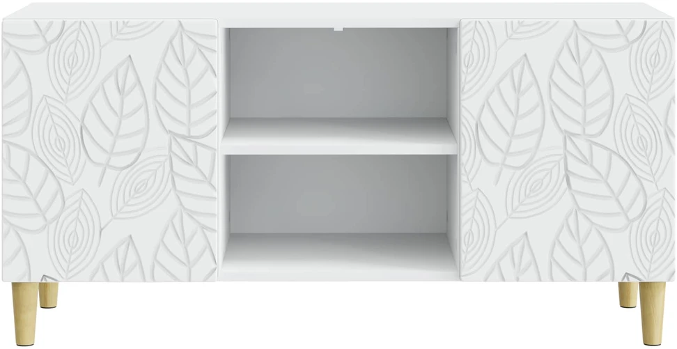 TV staliukas Televizoriaus spintelė 102 x 34,5 x 50 cm Balta