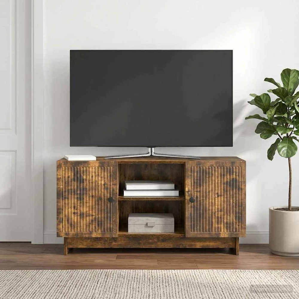 TV staliukas Televizoriaus spintelė 102 x 34,5 x 50 cm Dūminio ąžuolo